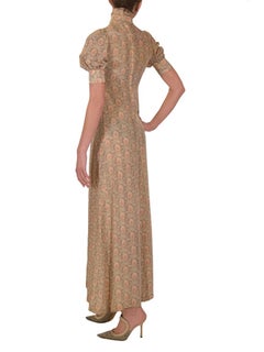 Biba 1970s Puff Sleeved Dress