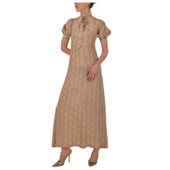 Biba 1970s Puff Sleeved Dress