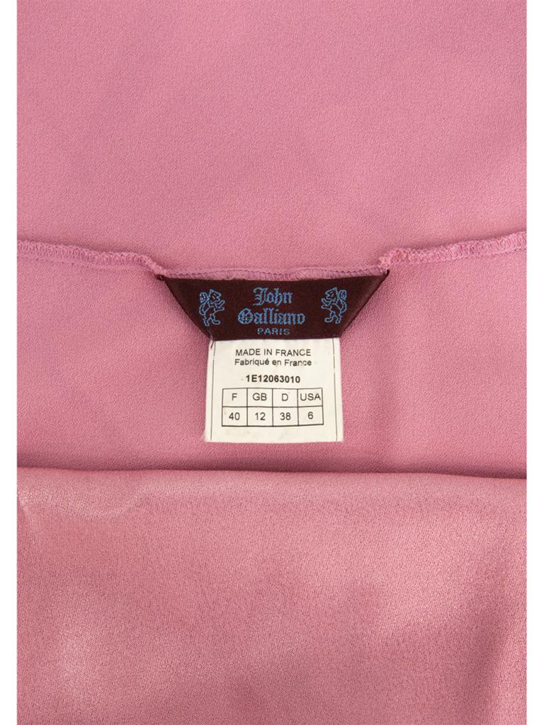 John Galliano Pink Bias-cut Slip Dress 1990s In Good Condition In London, GB