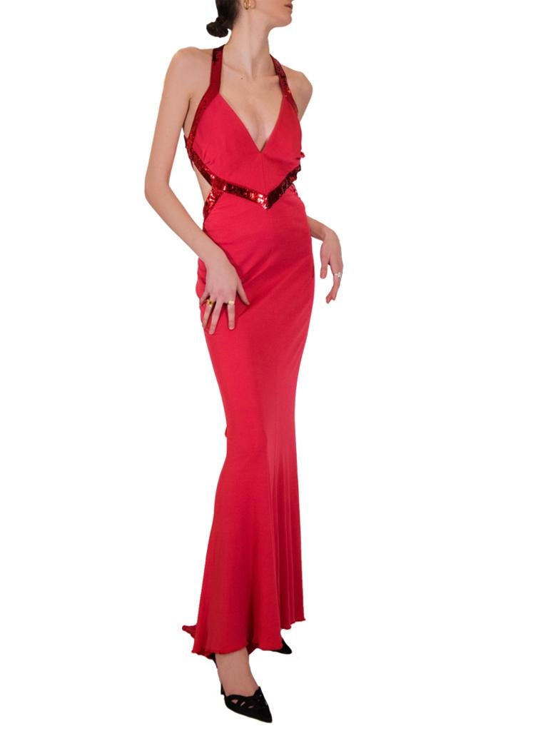 Women's Red Cavalli Evening Dress