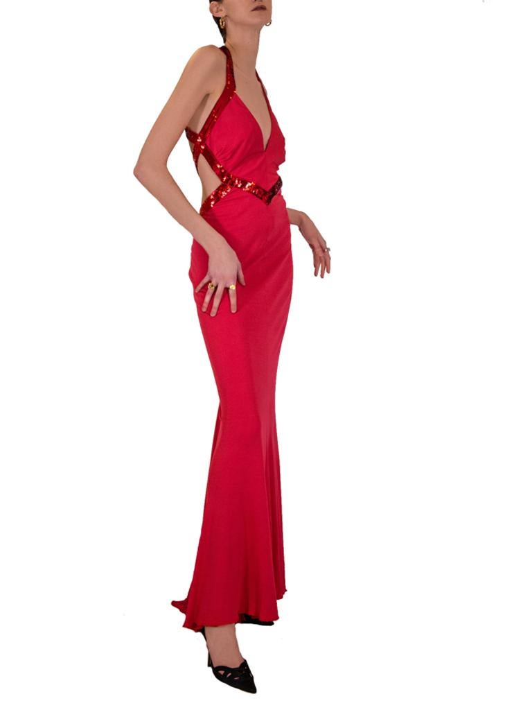 Red Cavalli Evening Dress 1