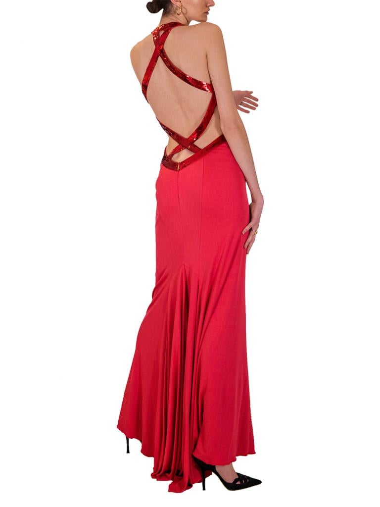 Red Cavalli Evening Dress 2