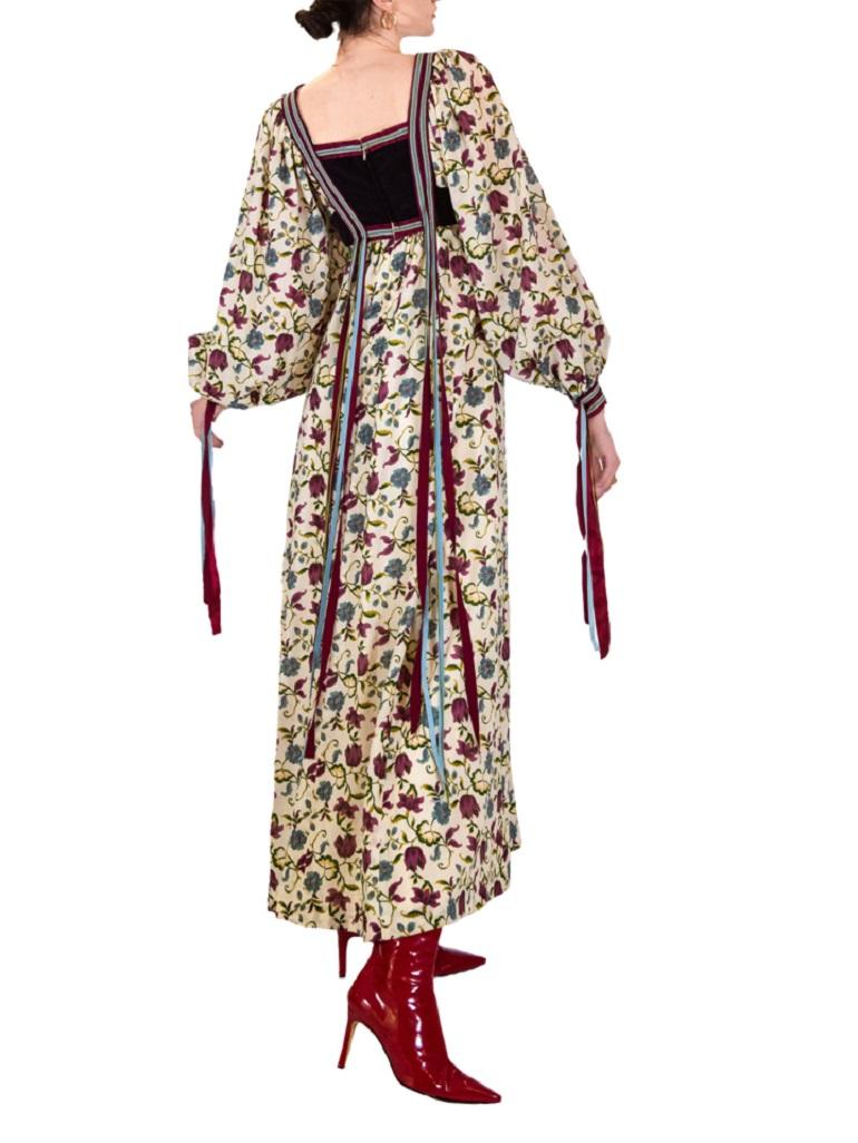 Beige Simpson Piccadilly Folk Dress For Sale