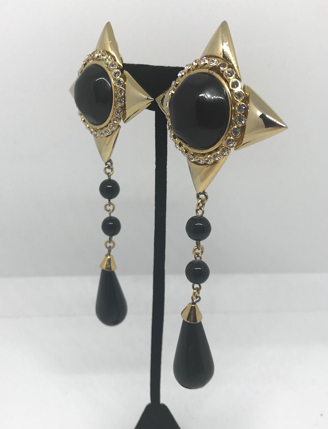 Women's De Liguoro 1980s pendant earrings from Elsa Martinelli's collection