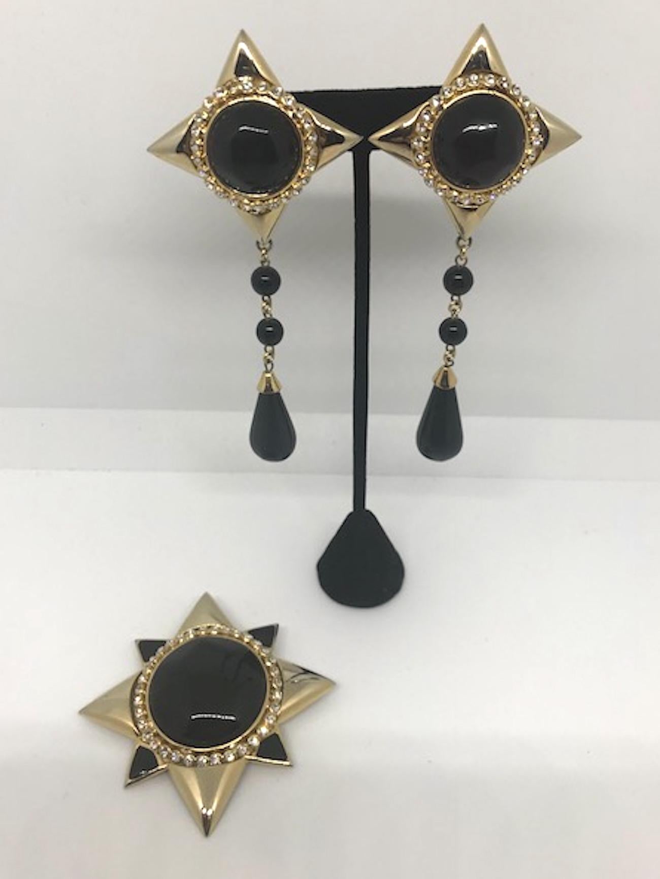 De Liguoro 1980s pendant earrings from Elsa Martinelli's collection 3