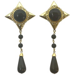 De Liguoro 1980s pendant earrings from Elsa Martinelli's collection
