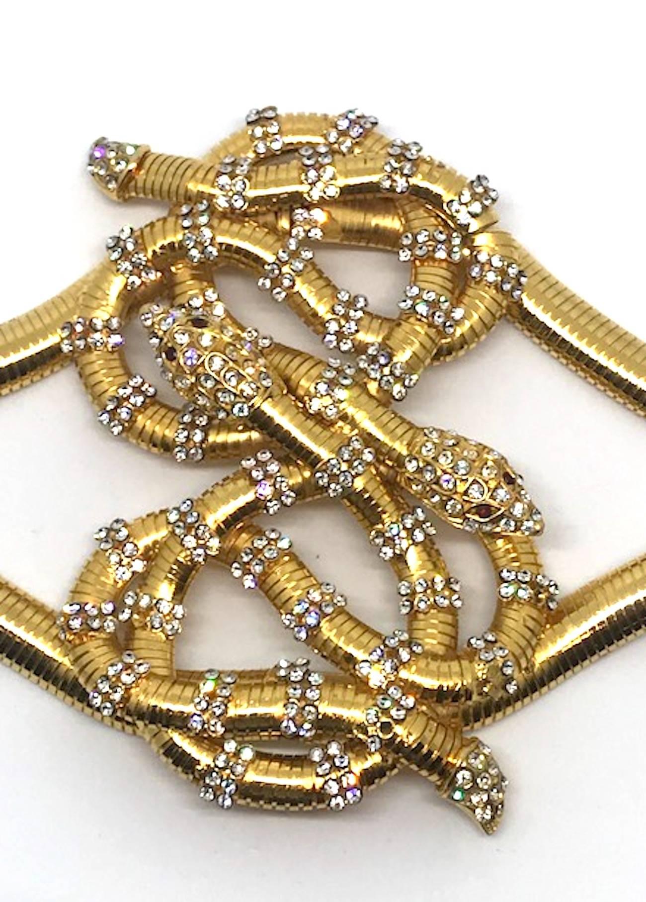Art Deco De Liguoro serpent bracelet from Actress Elsa Martinelli's personal collection