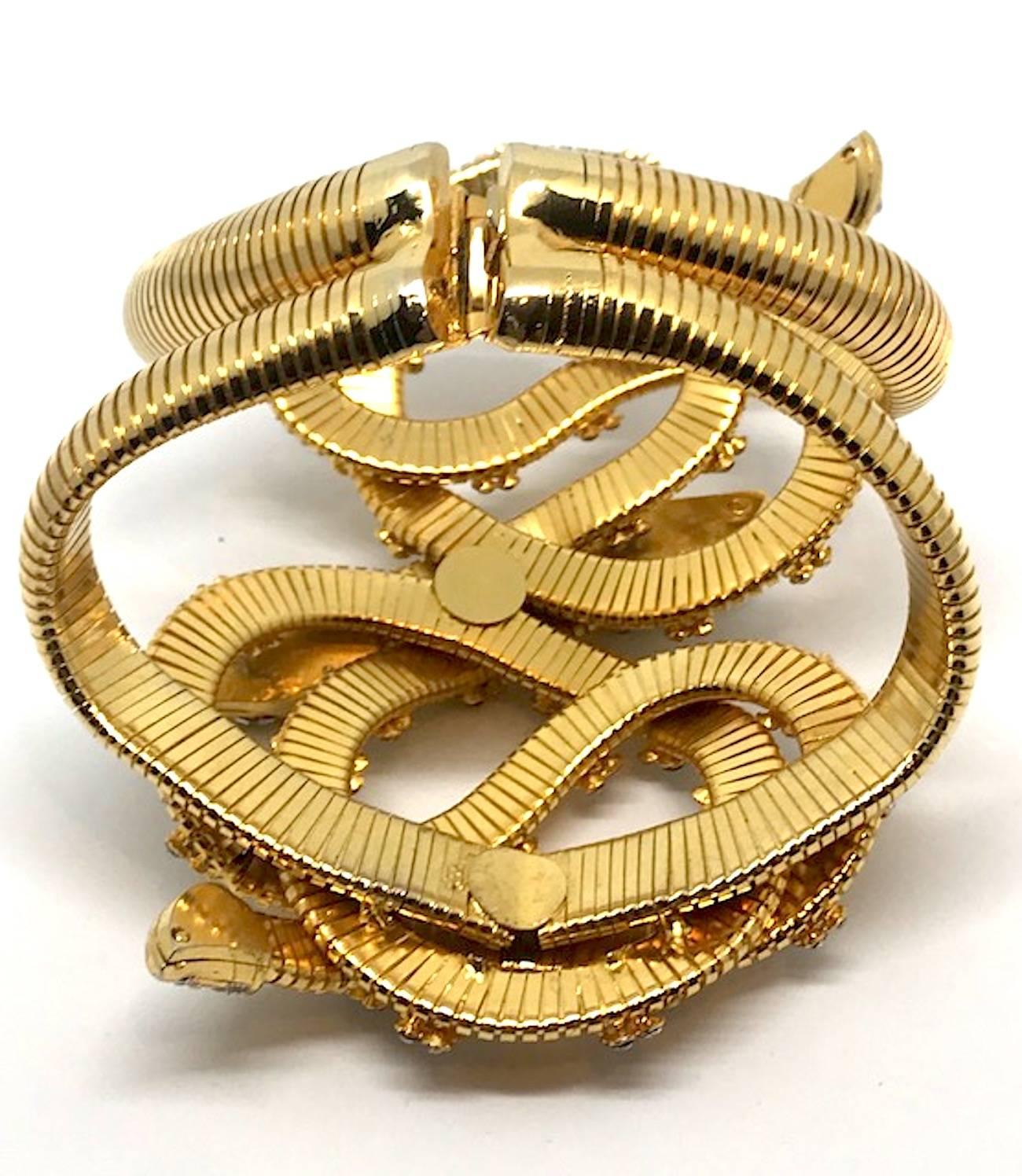 De Liguoro serpent bracelet from Actress Elsa Martinelli's personal collection In Good Condition In New York, NY