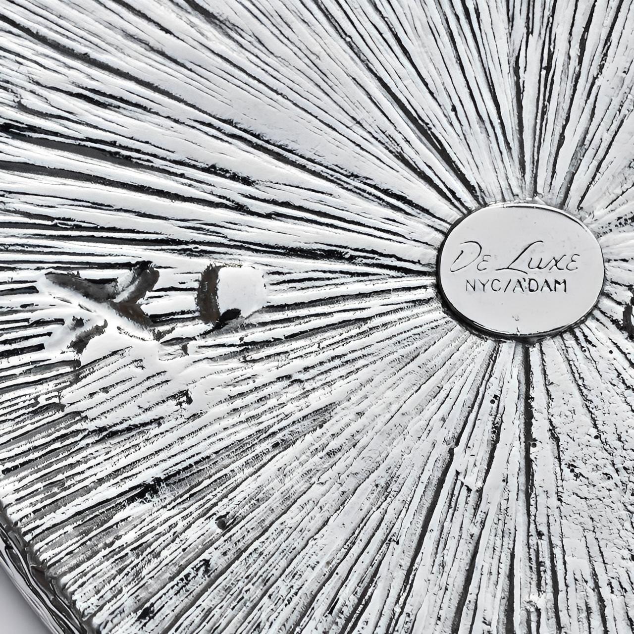 Collana con ciondolo a forma di cuore con smalto rosa e blu di De Lux A.Silver/A'DAM in vendita 4