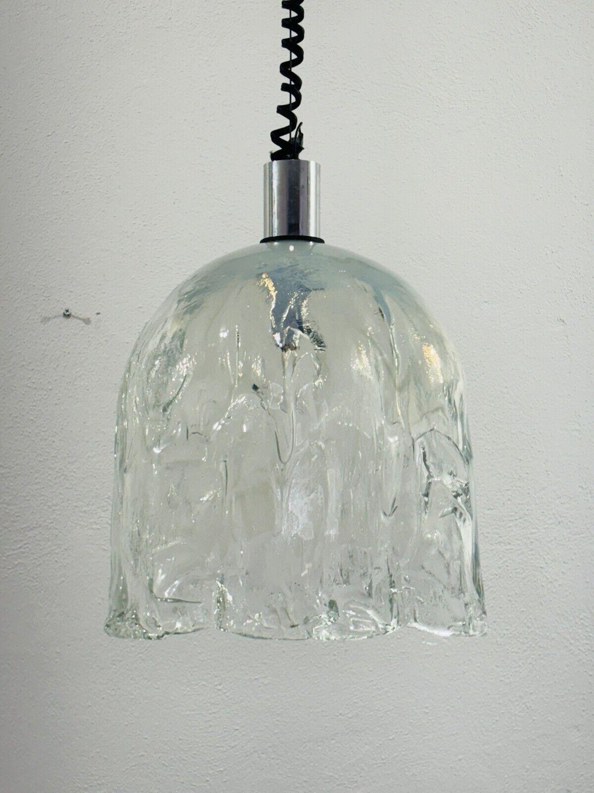 Italian De Majo Suspension Lamp In Murano Glass 1970's Modern Design For Sale