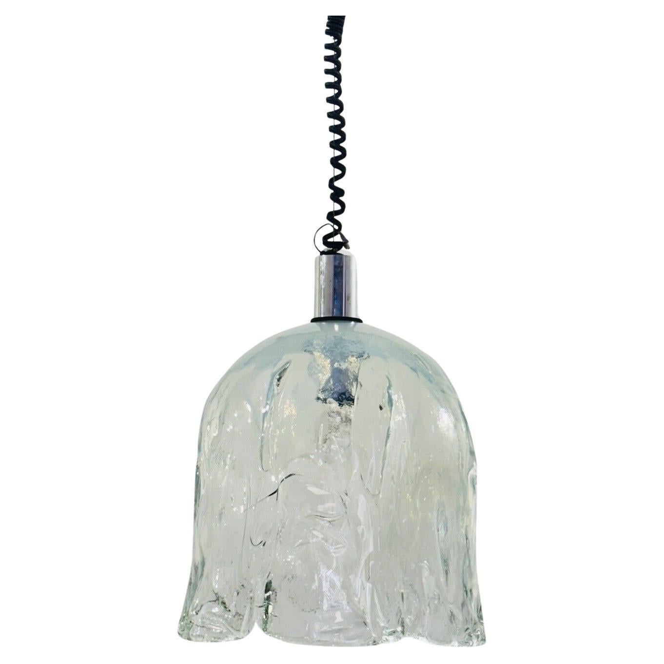 De Majo Suspension Lamp In Murano Glass 1970's Modern Design For Sale