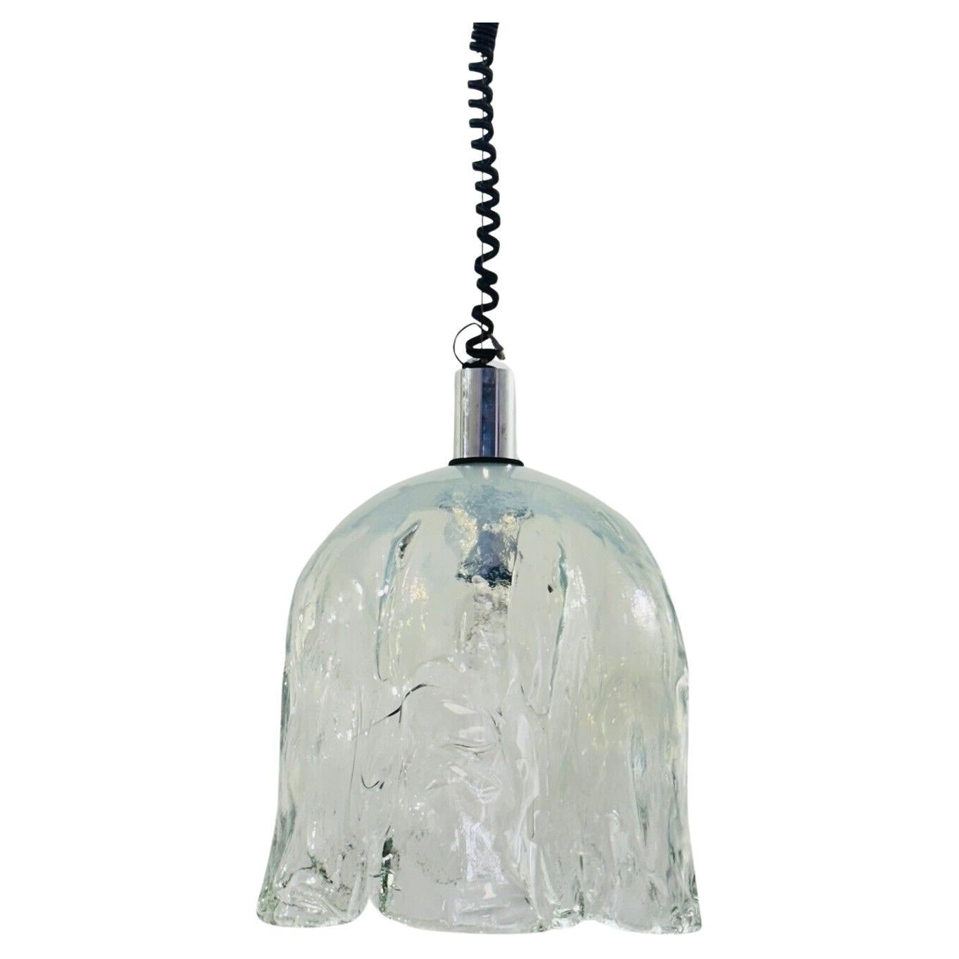 De Majo Suspension Lamp In Murano Glass 1970's Modern Design