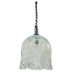 De Majo Suspension Lamp In Murano Glass 1970's Modern Design