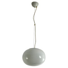 De Majo Murano Glas Spirale Pendelleuchte, 1960er Jahre
