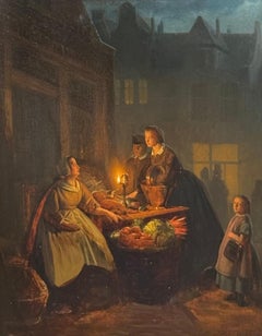 "De Nachtmarkt" by Dutch Artist Johannes Christoffel Vaarberg