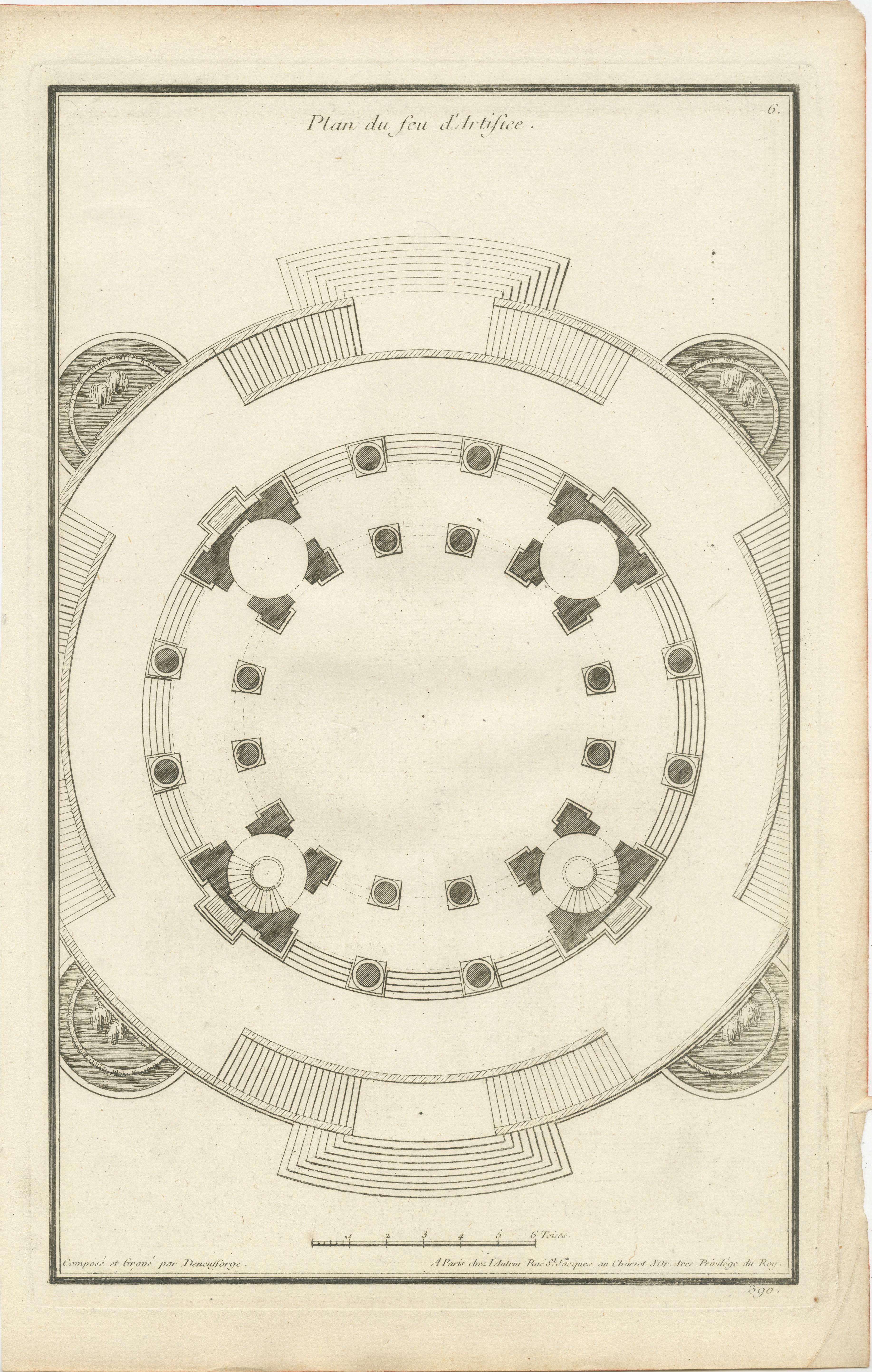 Gravé Visions néoclassiques de De Neufforge : gravures originales, vers 1770 en vente