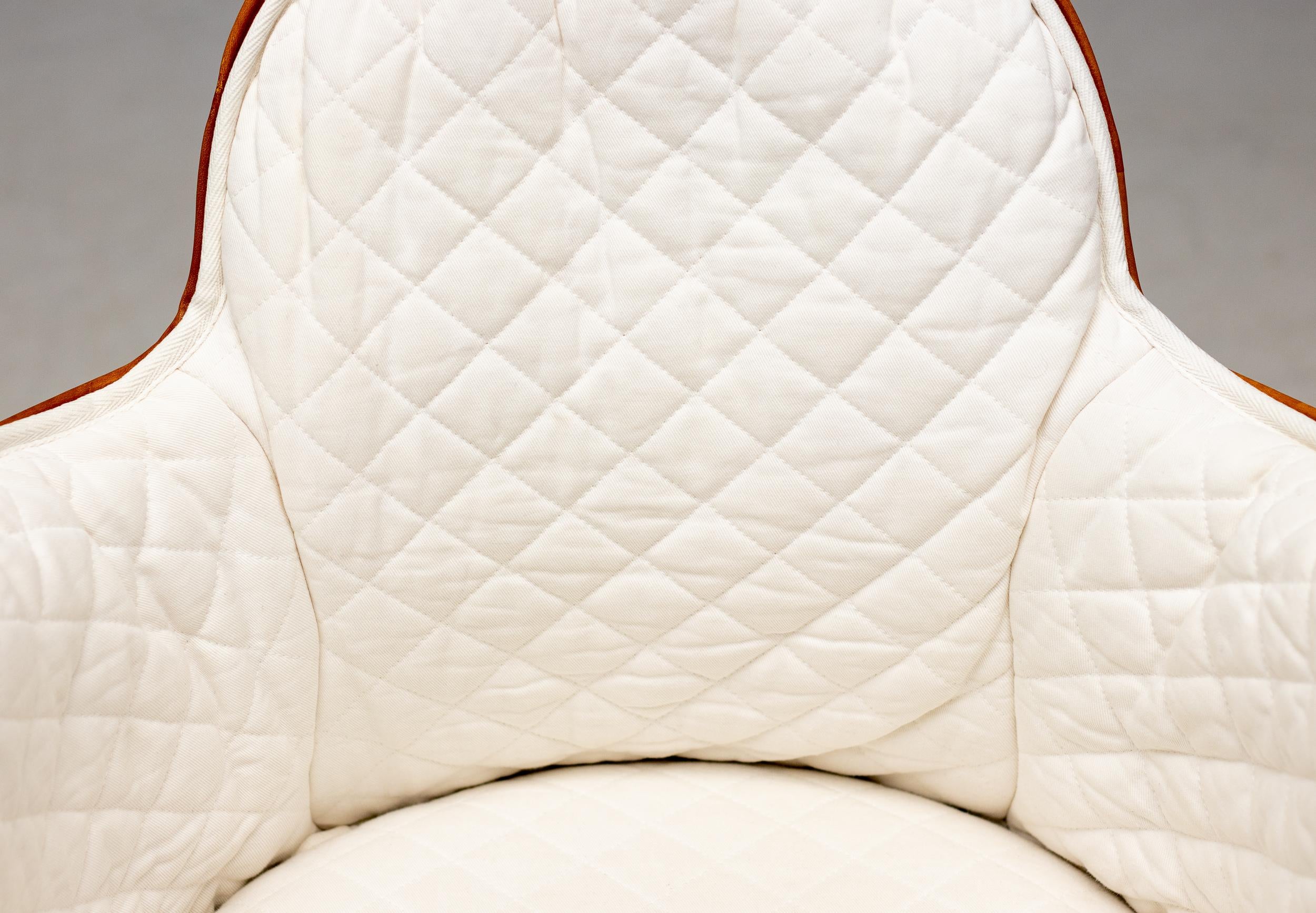 Steel De Padova Incisa Chair in Saddle Leather