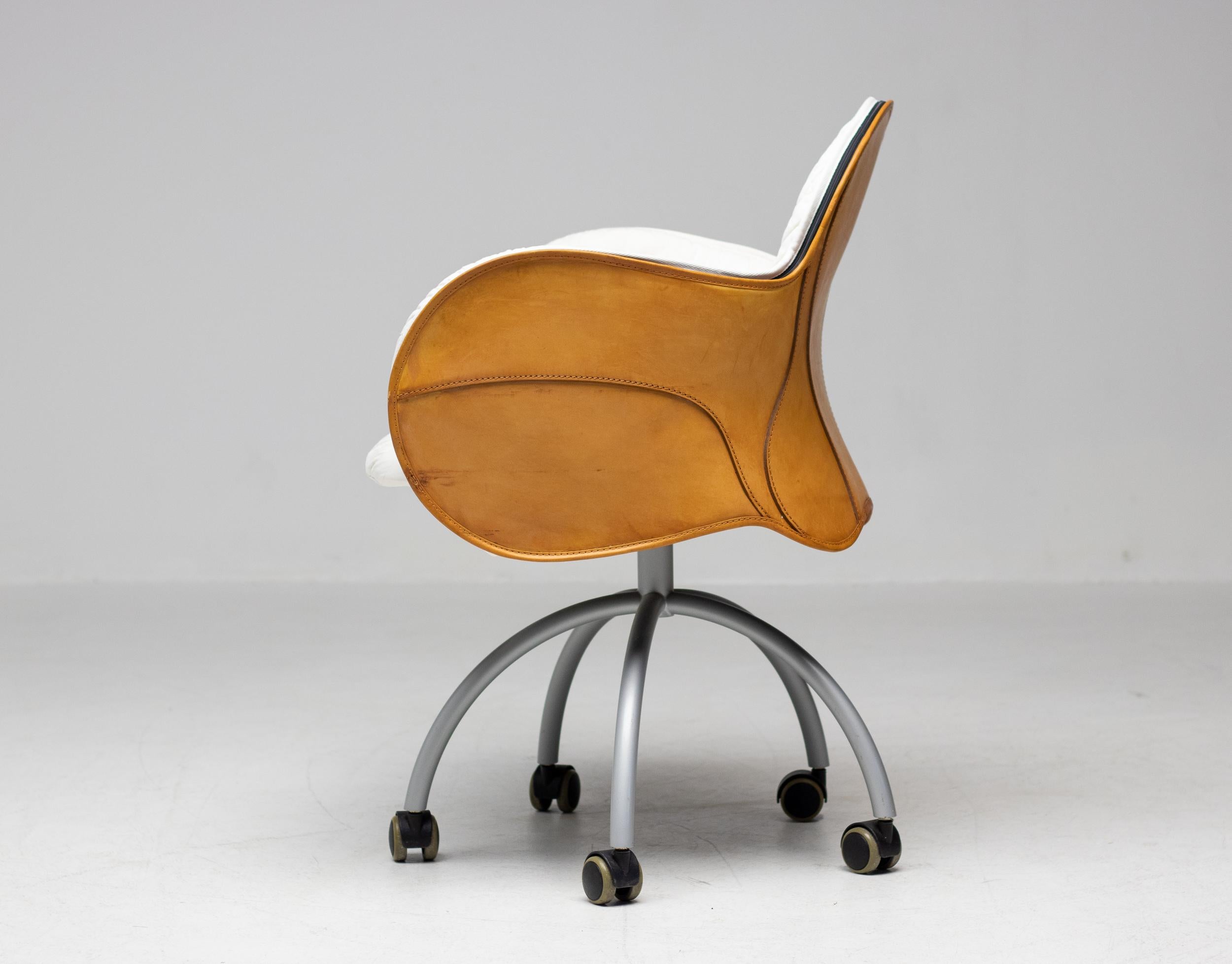 De Padova Incisa Chair in Saddle Leather 1