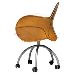 De Padova Incisa Chair in Saddle Leather