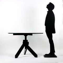 De Padova Vidun, Tisch, bemaltes Holz, Italien, 1980er Jahre