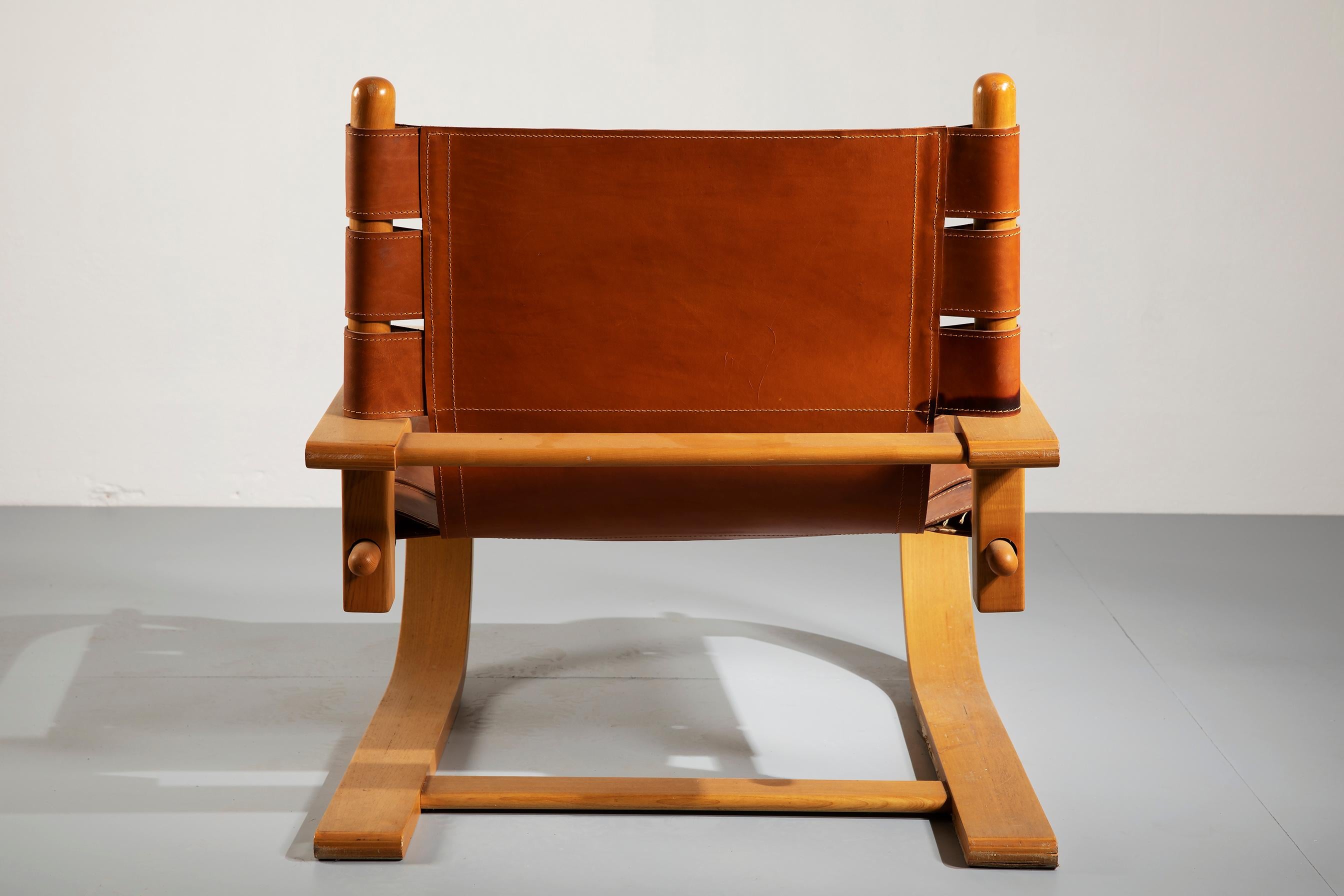 Late 20th Century De Pas, D' Urbino, Lomazzi Pair of Scacciapensieri Lounge Chairs for Poltronova For Sale
