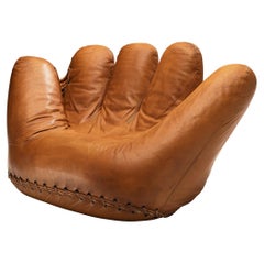 De Pas D'urbino and Lomazzi 'Joe Seat' in Cognac Leather