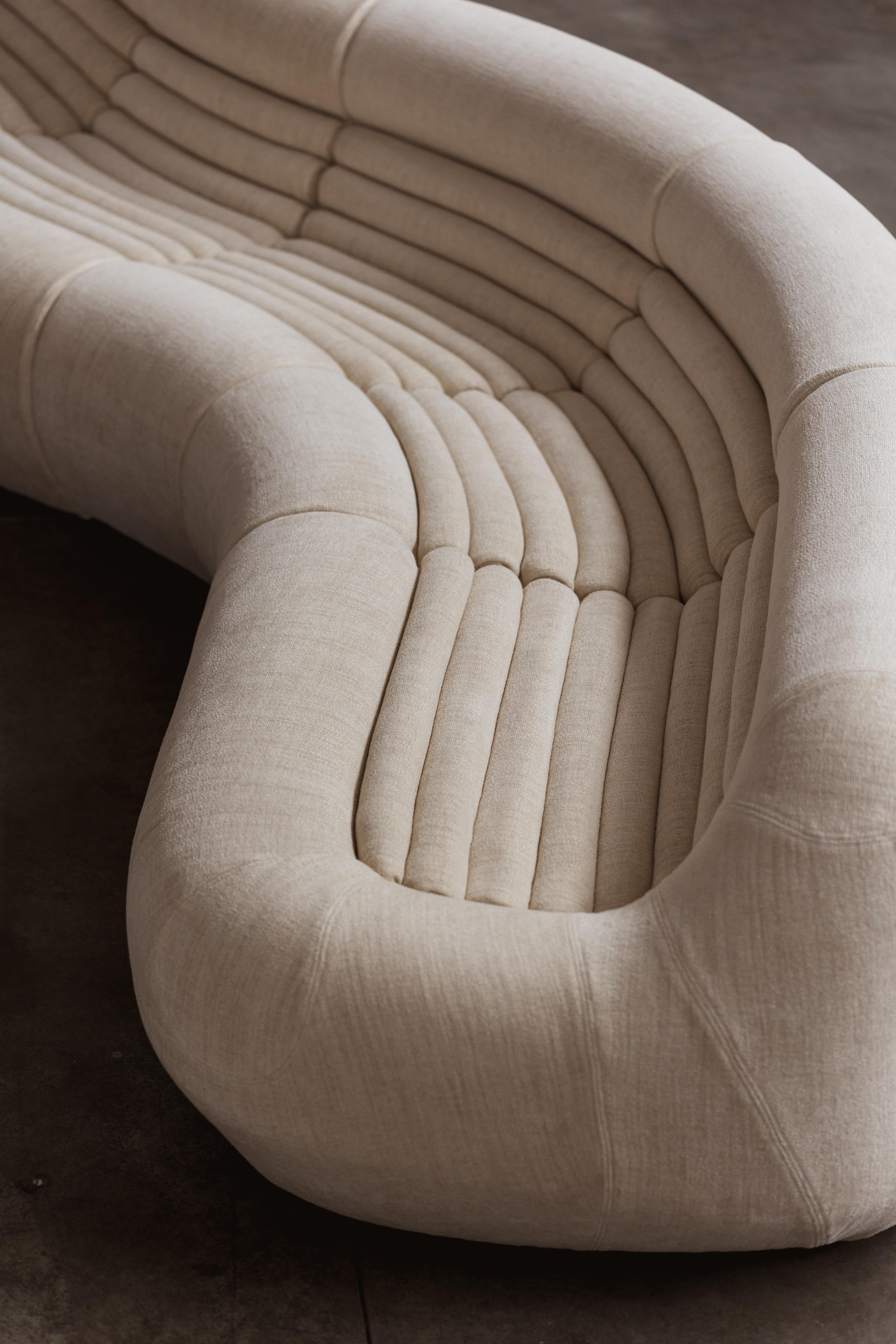 De Pas, D'Urbino, Lomazzi Canapé Carrera pour BBB Bonacina, 1969, ensemble de 5 pièces en vente 3