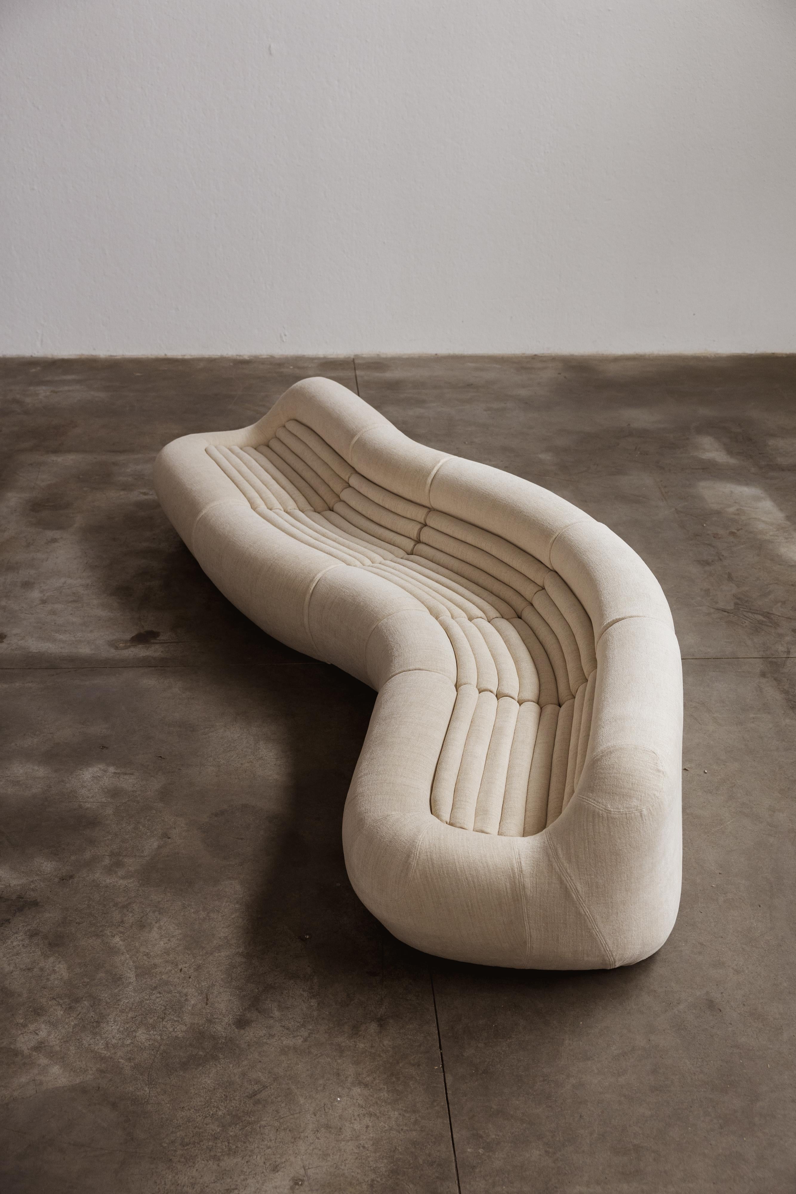 De Pas, D'Urbino, Lomazzi Canapé Carrera pour BBB Bonacina, 1969, ensemble de 5 pièces en vente 5