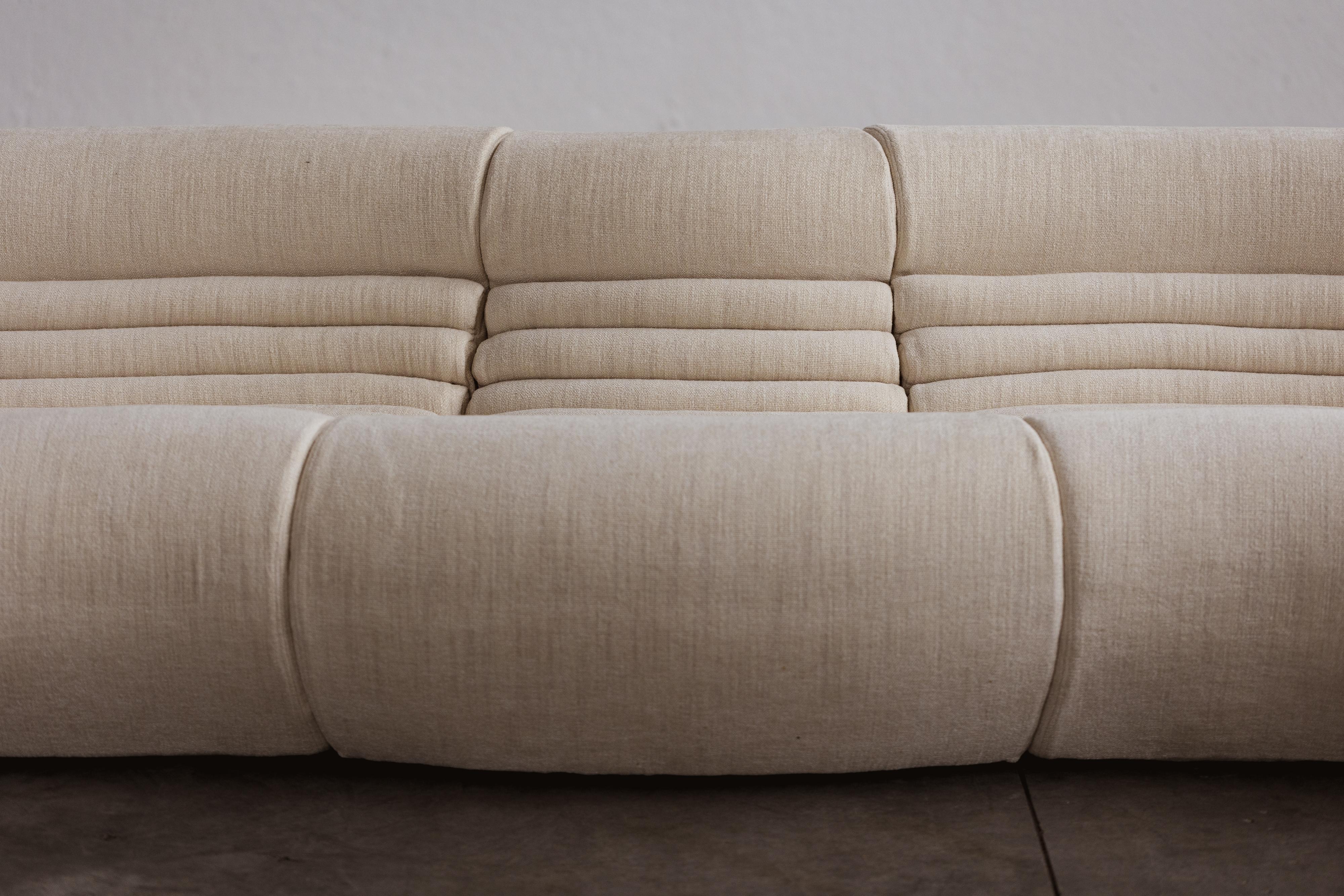 De Pas, D'Urbino, Lomazzi Canapé Carrera pour BBB Bonacina, 1969, ensemble de 5 pièces Bon état - En vente à Lonigo, Veneto