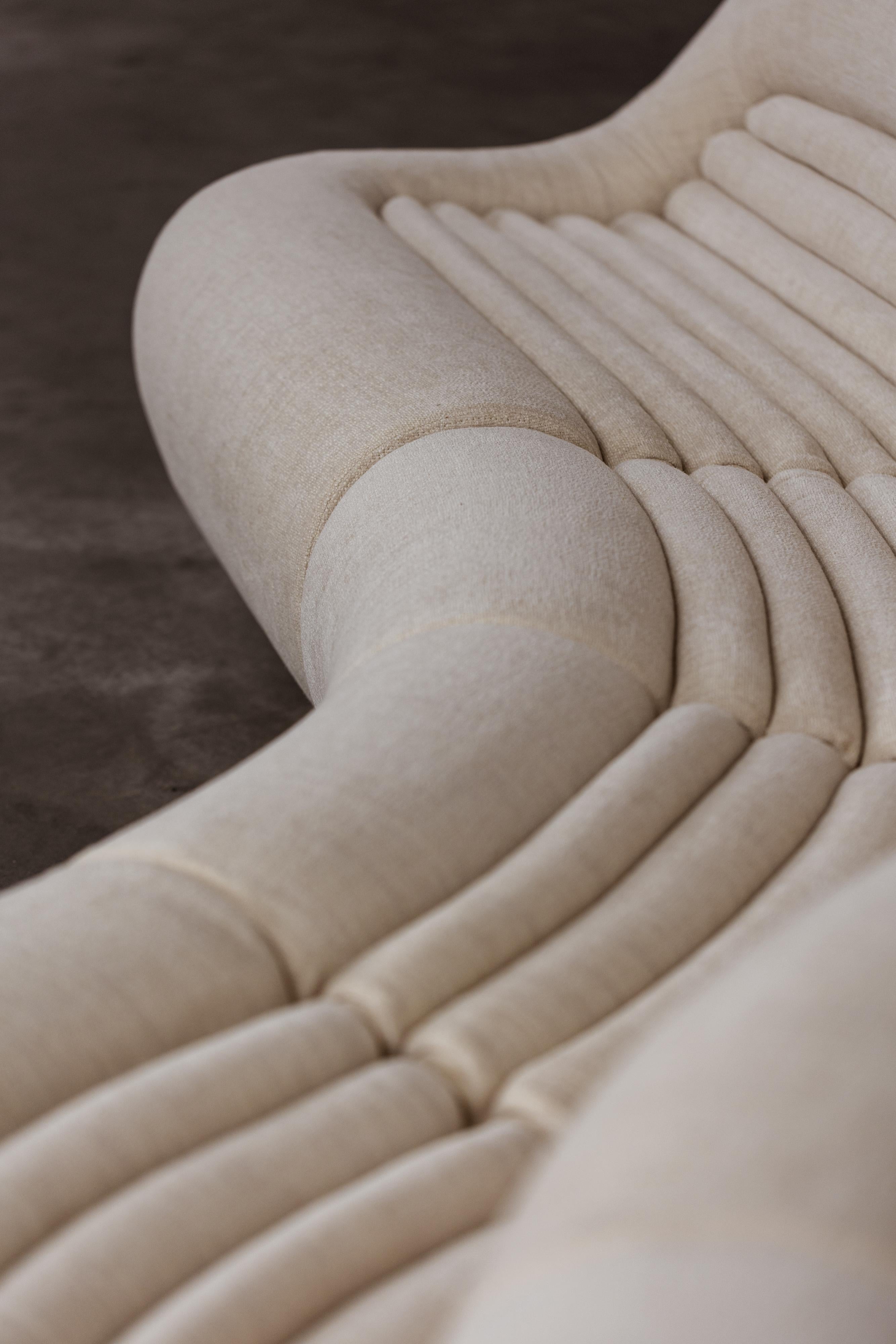Milieu du XXe siècle De Pas, D'Urbino, Lomazzi Canapé Carrera pour BBB Bonacina, 1969, ensemble de 5 pièces en vente