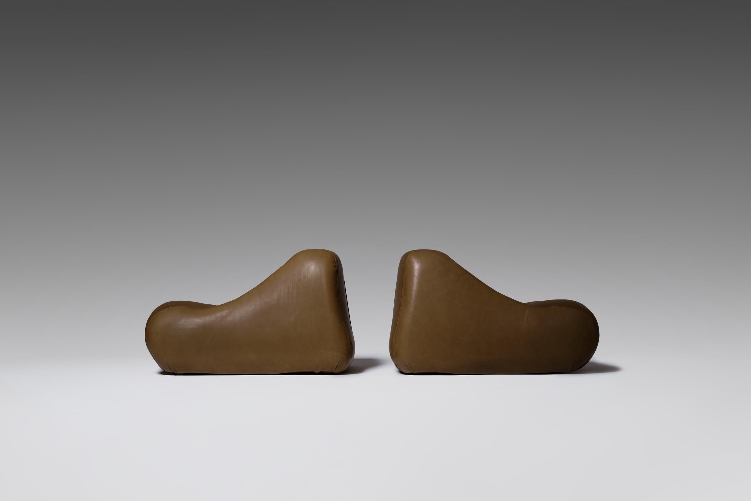 20th Century De Pas, D’Urbino & Lomazzi ‘Cuingam’ Lounge chairs, Set of two