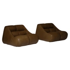 De Pas:: D'Urbino & Chaises longues 'Cuingam' de Lomazzi:: Ensemble de deux chaises longues