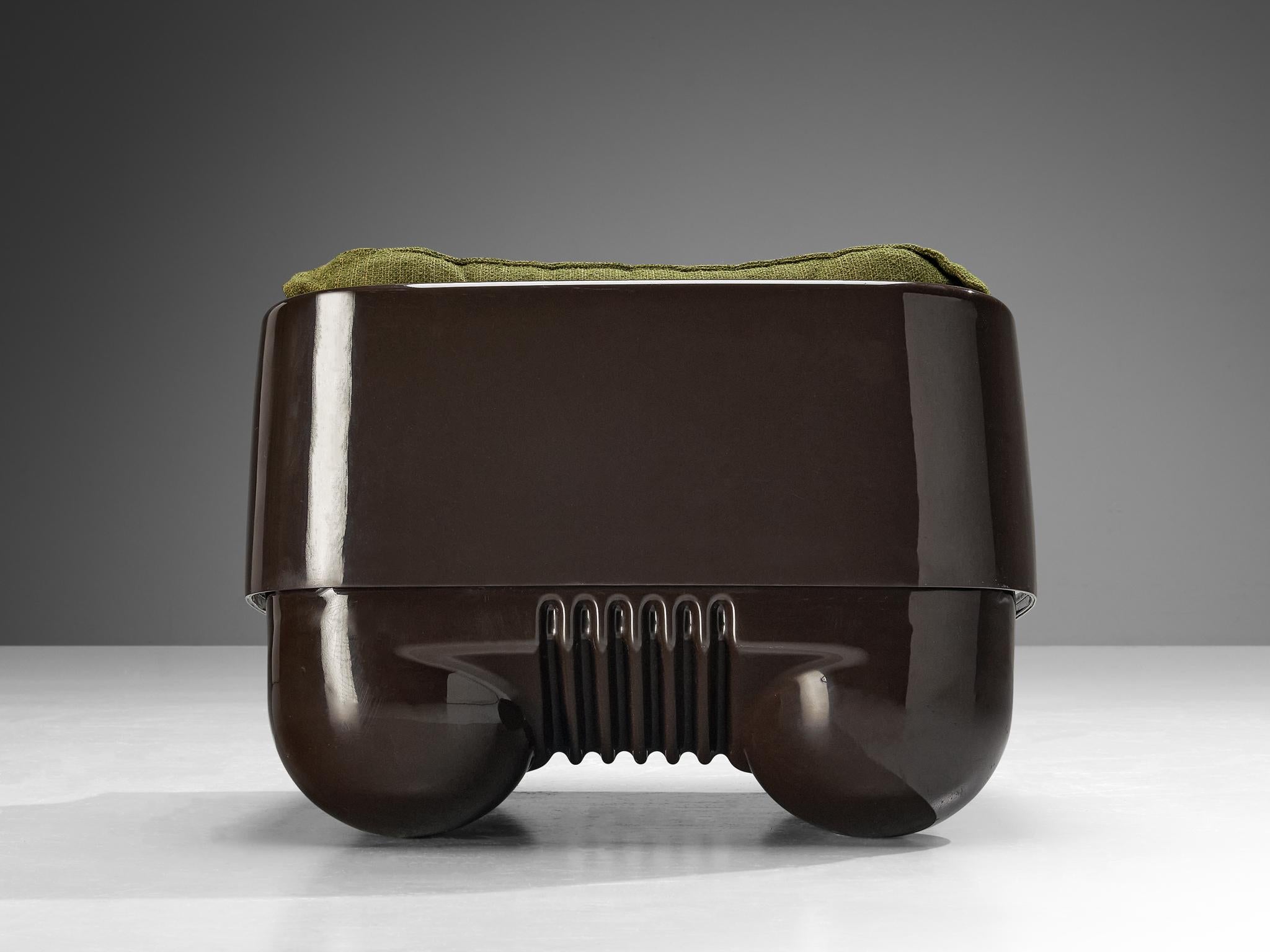 Fabric De Pas, D’Urbino & Lomazzi for Ampaglas Pair of 'Shaula' Lounge Chairs For Sale