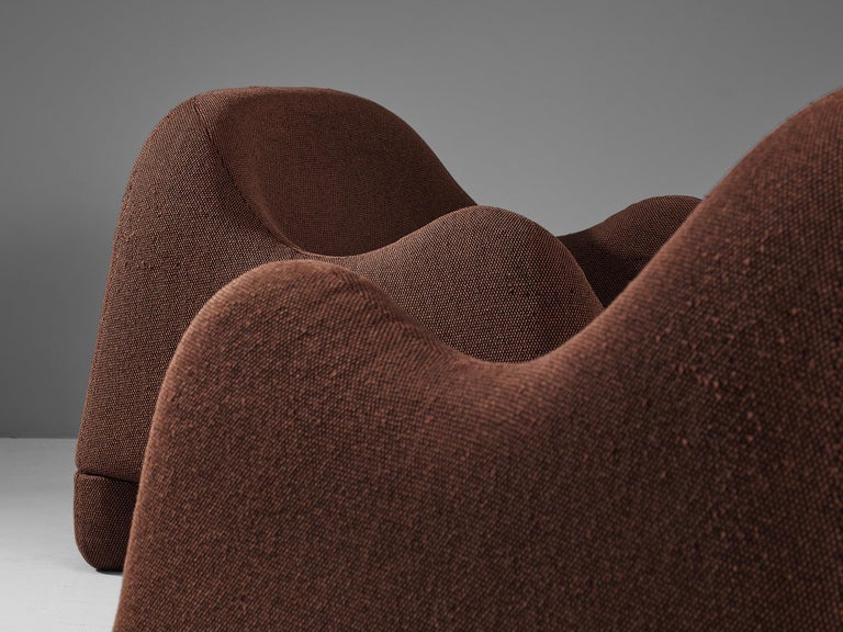 Mid-20th Century De Pas, D’Urbino & Lomazzi for BBB Bonacchina 'Gomma' Pair of Lounge Chairs