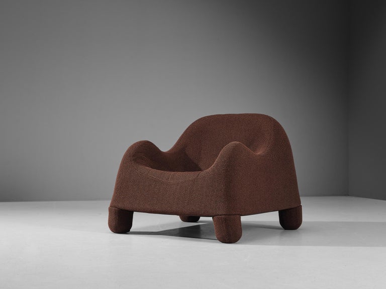 Fabric De Pas, D’Urbino & Lomazzi for BBB Bonacchina 'Gomma' Pair of Lounge Chairs