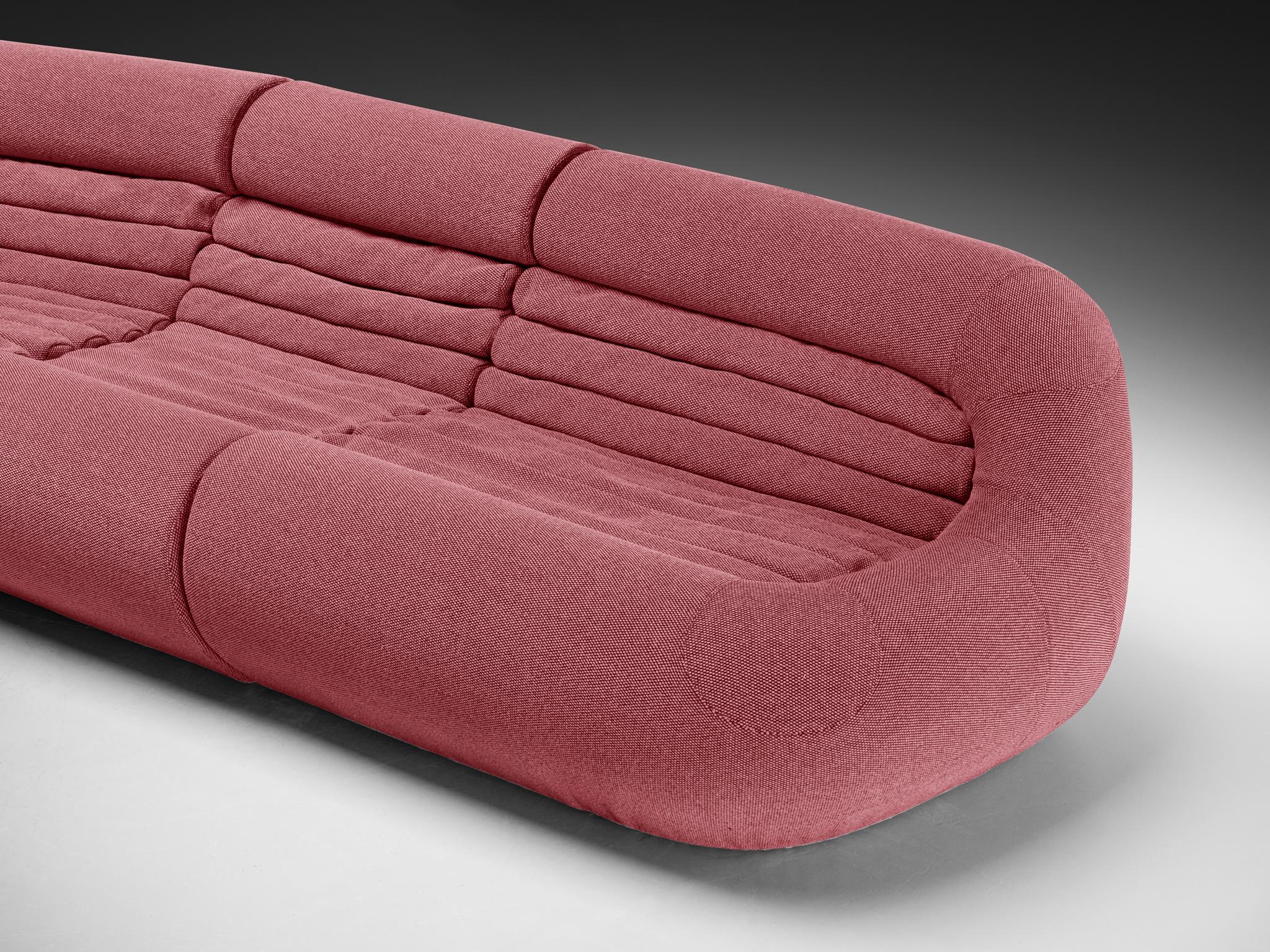 Mid-Century Modern De Pas, D'Urbino & Lomazzi for BBB Italia Large 'Carrera' Modular Sofa  For Sale