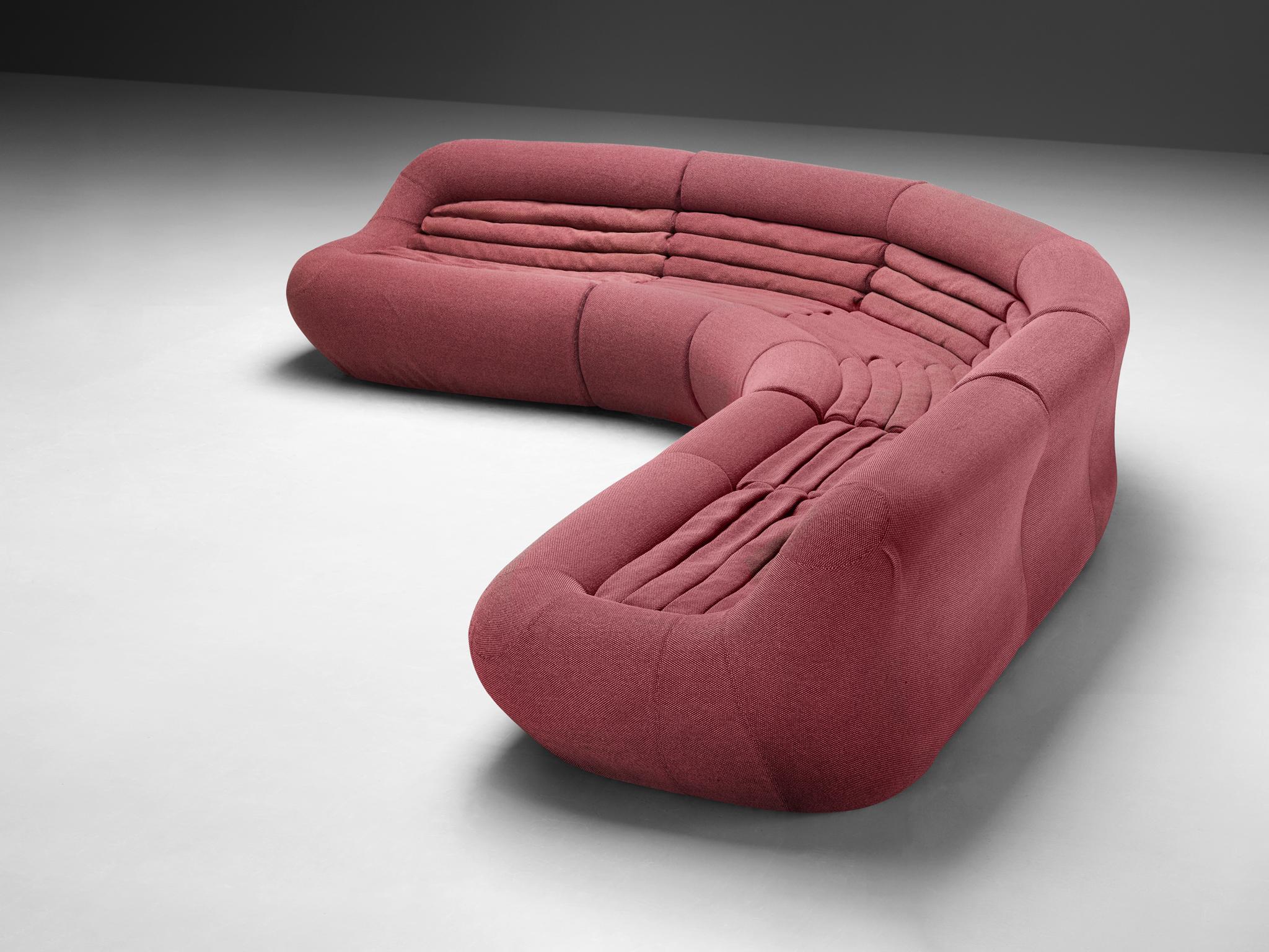 De Pas, D'Urbino & Lomazzi for BBB Italia Large 'Carrera' Modular Sofa In Good Condition For Sale In Waalwijk, NL