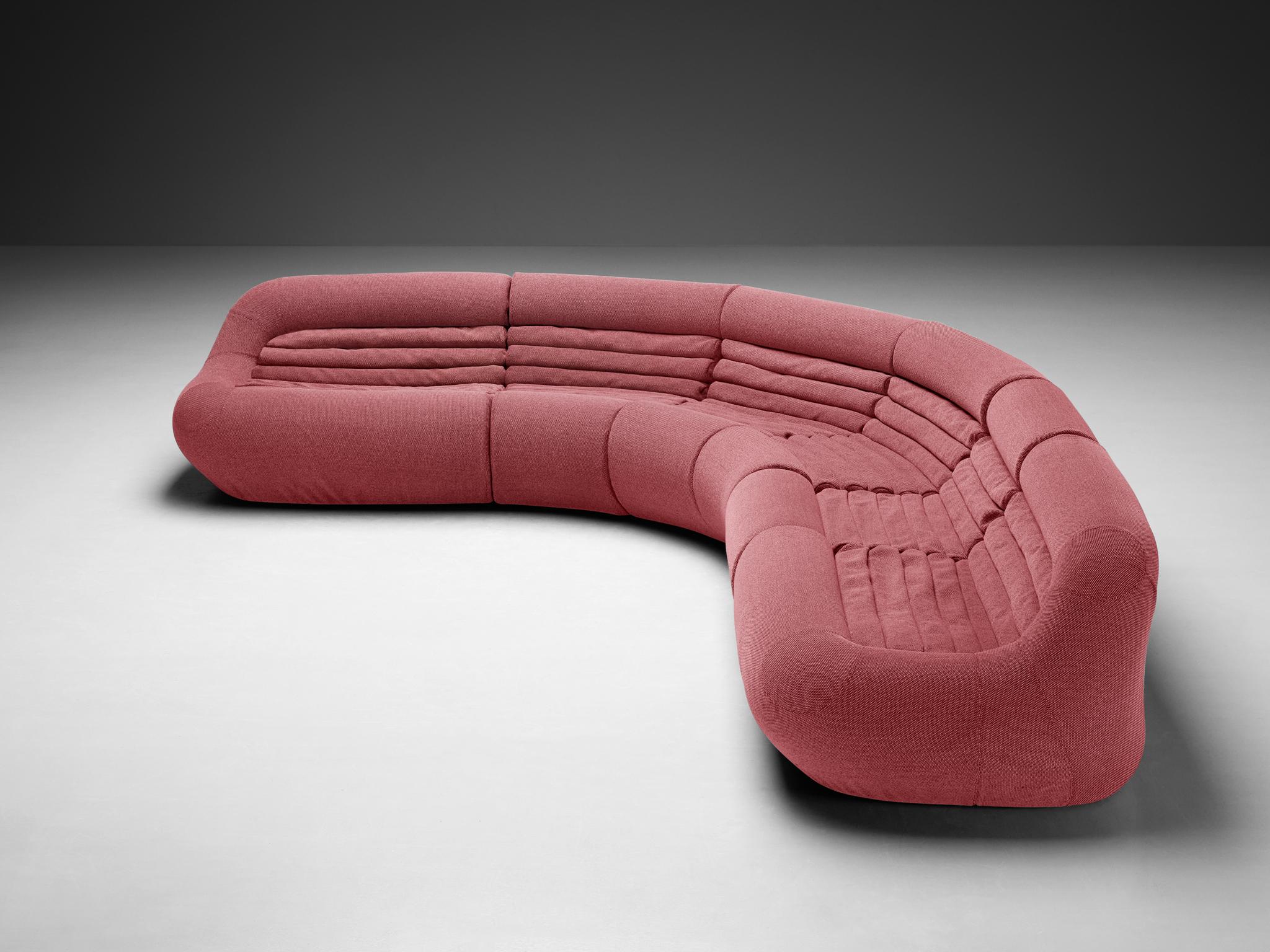 Mid-20th Century De Pas, D'Urbino & Lomazzi for BBB Italia Large 'Carrera' Modular Sofa  For Sale