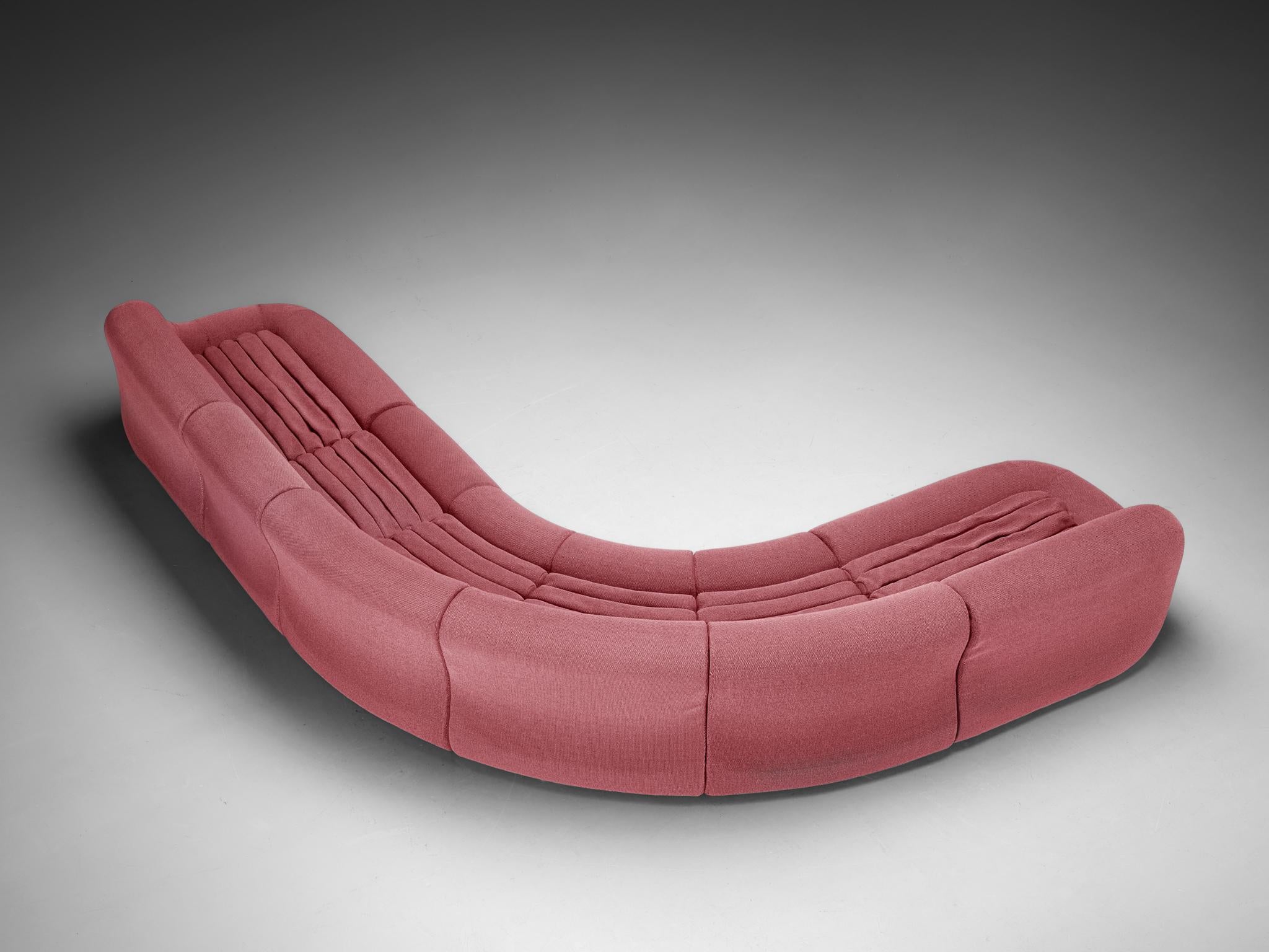 De Pas, D'Urbino & Lomazzi für BBB Italia Großes 'Carrera' Modulares Sofa  (Stoff) im Angebot