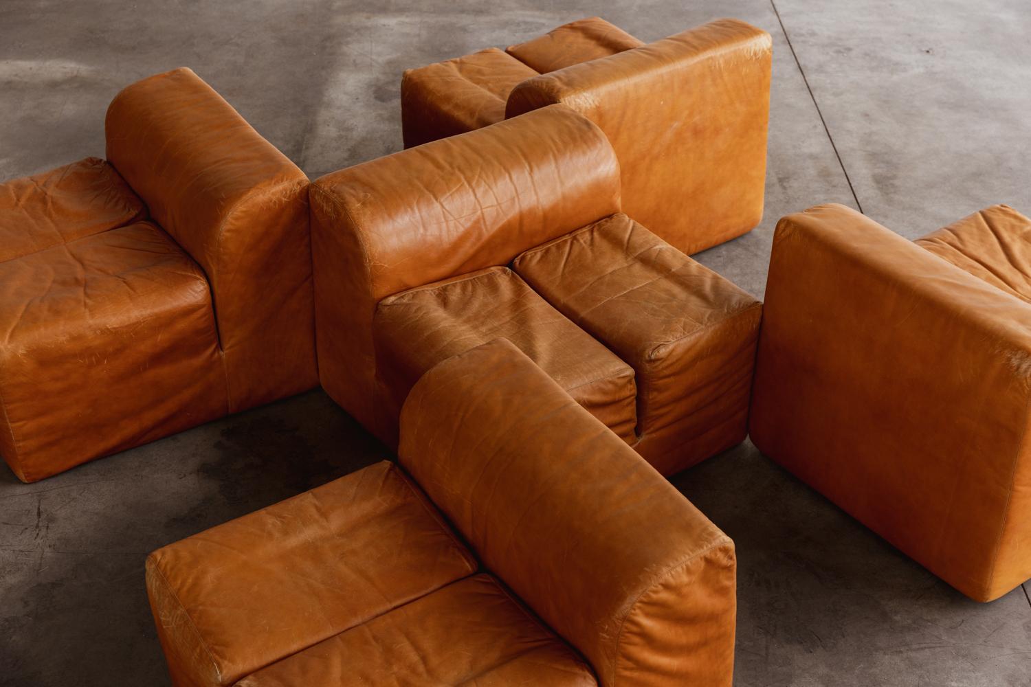 Modulares Sofa „Ipercubo 200“ von Lomazzi für Driade, D'Urbino, 1970er Jahre im Angebot 3