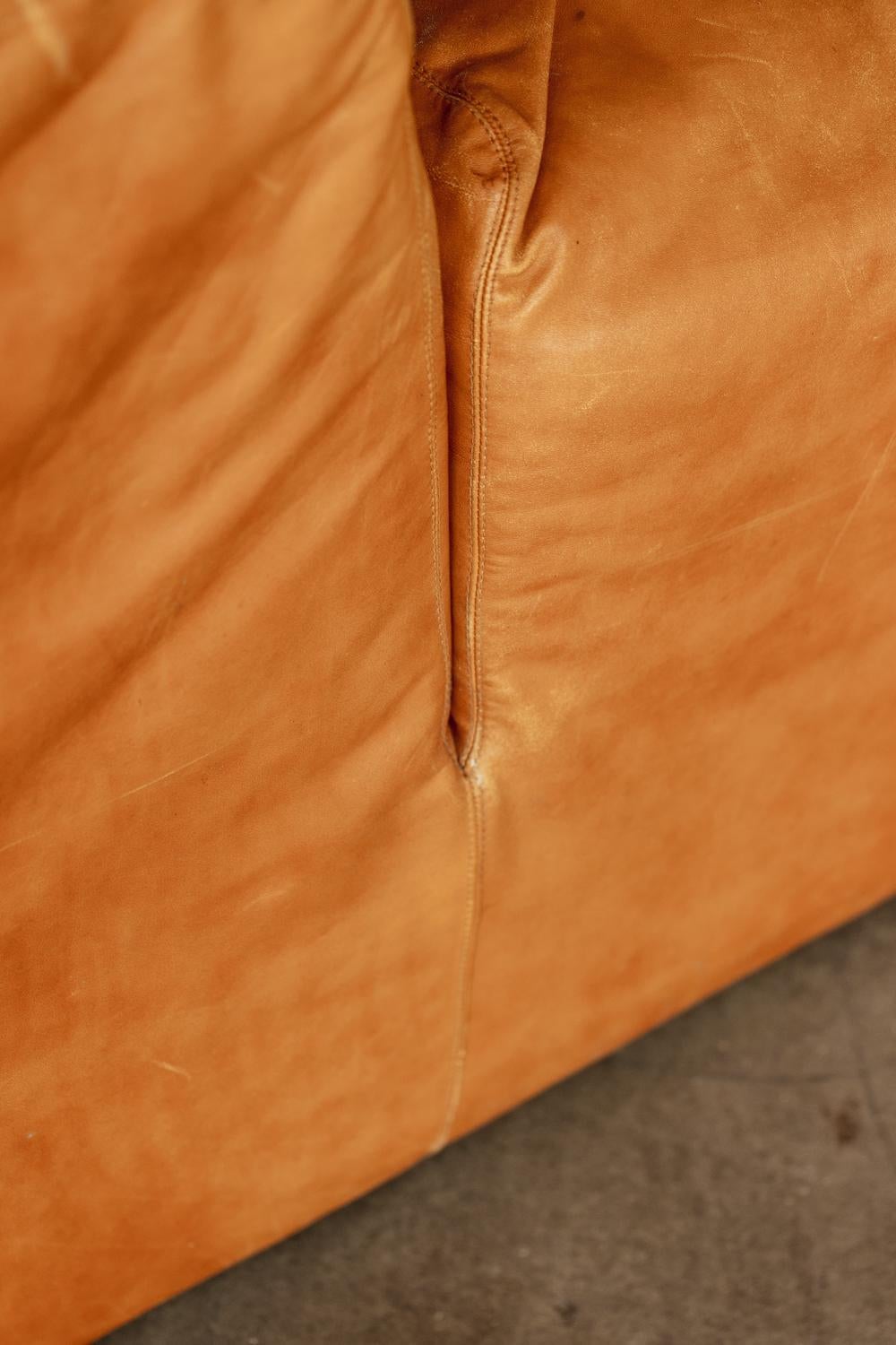Modulares Sofa „Ipercubo 200“ von Lomazzi für Driade, D'Urbino, 1970er Jahre (Leder) im Angebot