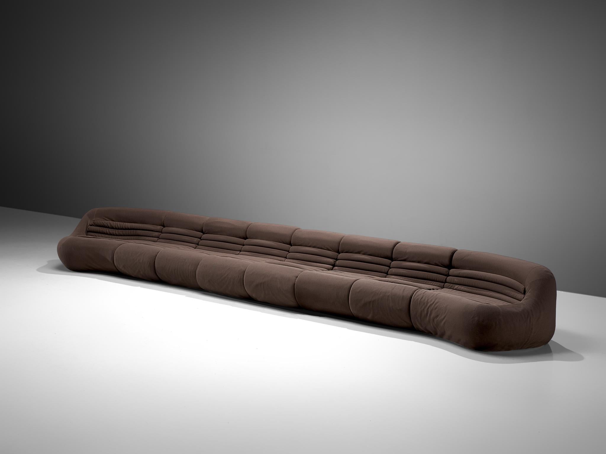 Mid-Century Modern De Pas, D'Urbino & Lomazzi Large 'Carrera' Modular Sofa for BBB Italia