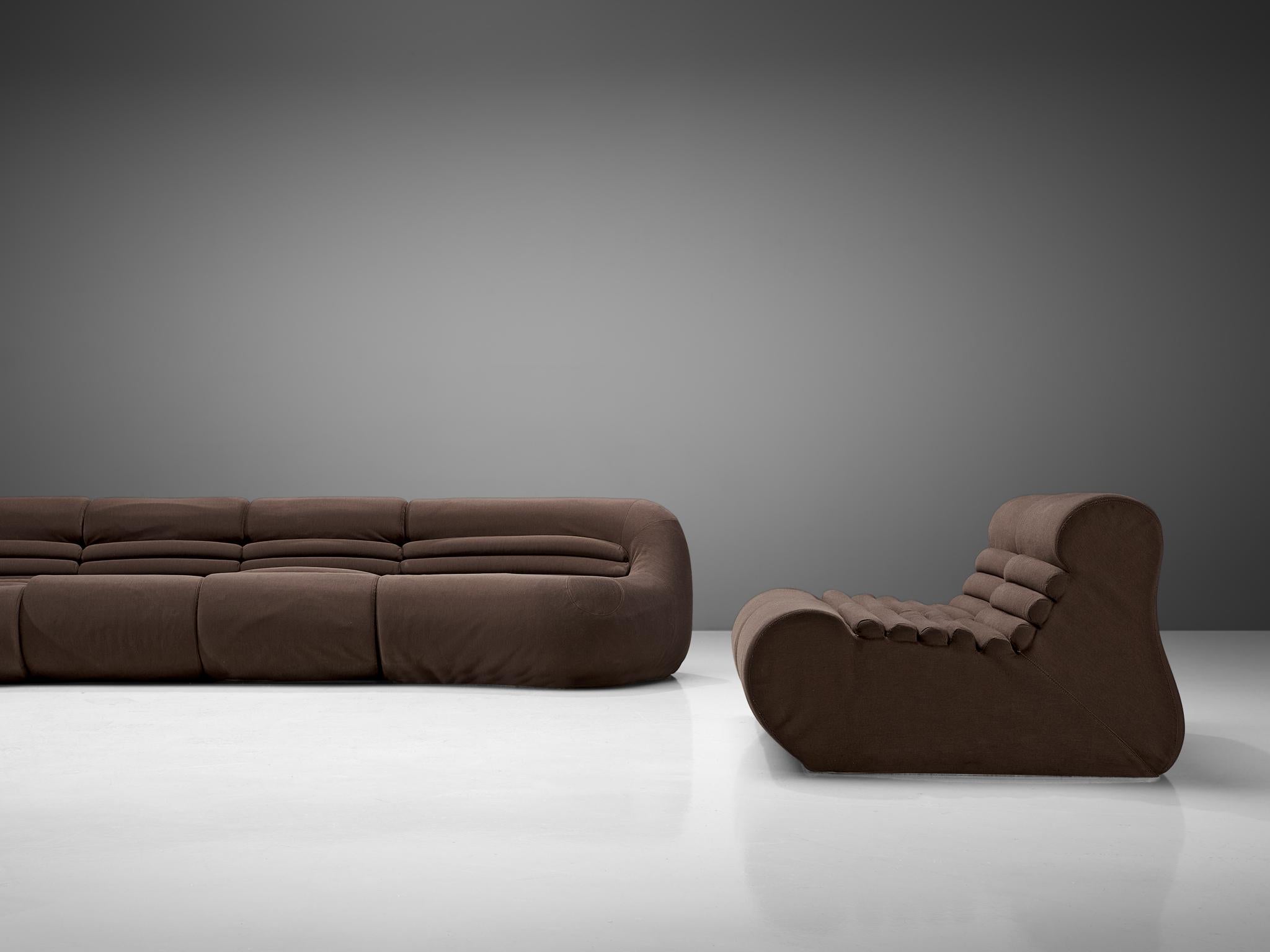 Fabric De Pas, D'Urbino & Lomazzi Large 'Carrera' Modular Sofa for BBB Italia