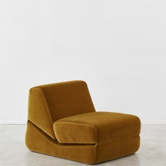 De Pas D'urbino & Lomazzi Upholstered Galeotta Chaise Longue, BBB Bonacina