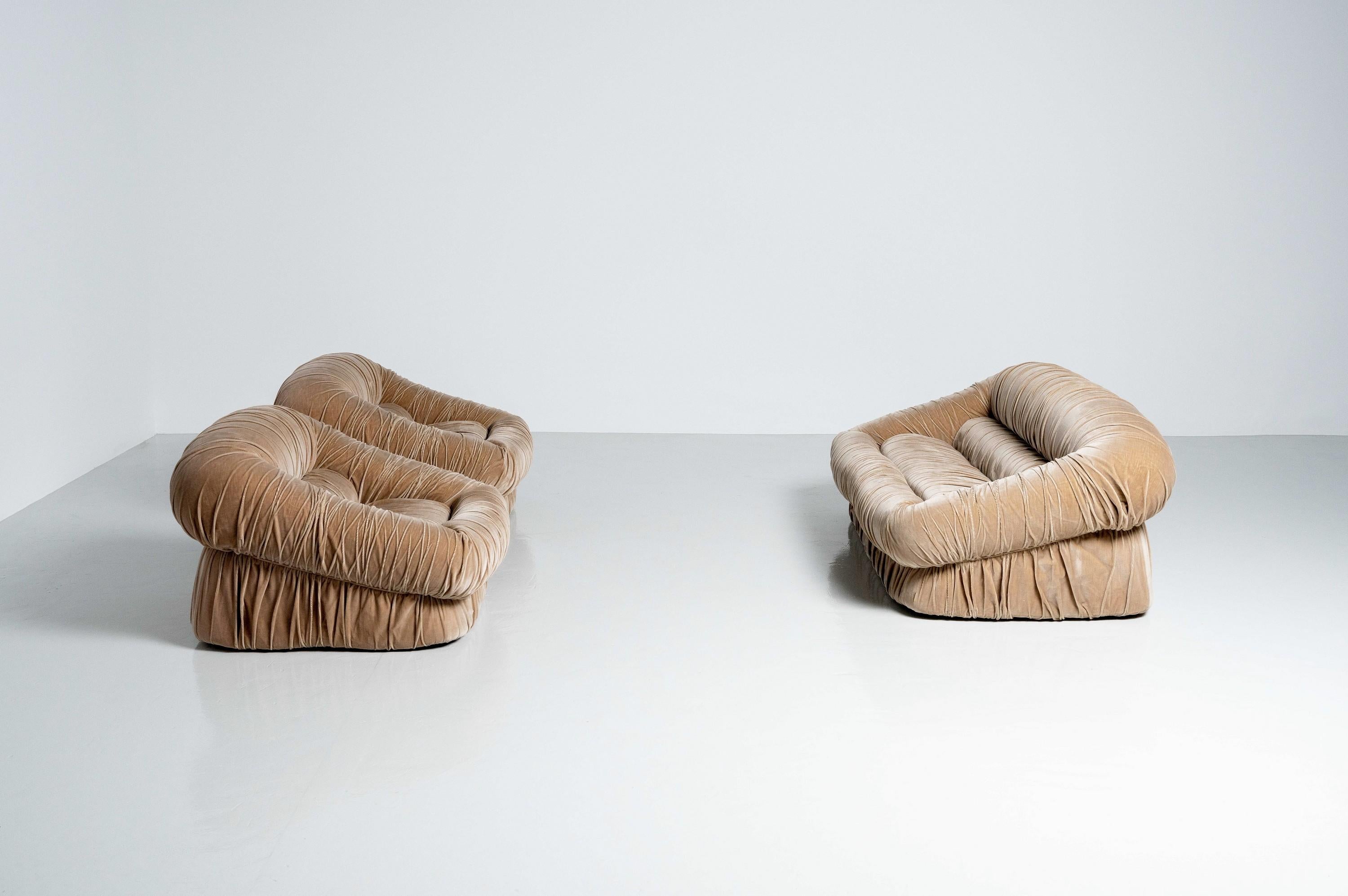 De past, D'urbino and Lomazzi Dall Oca Lounge Chairs, Italy, 1975 2