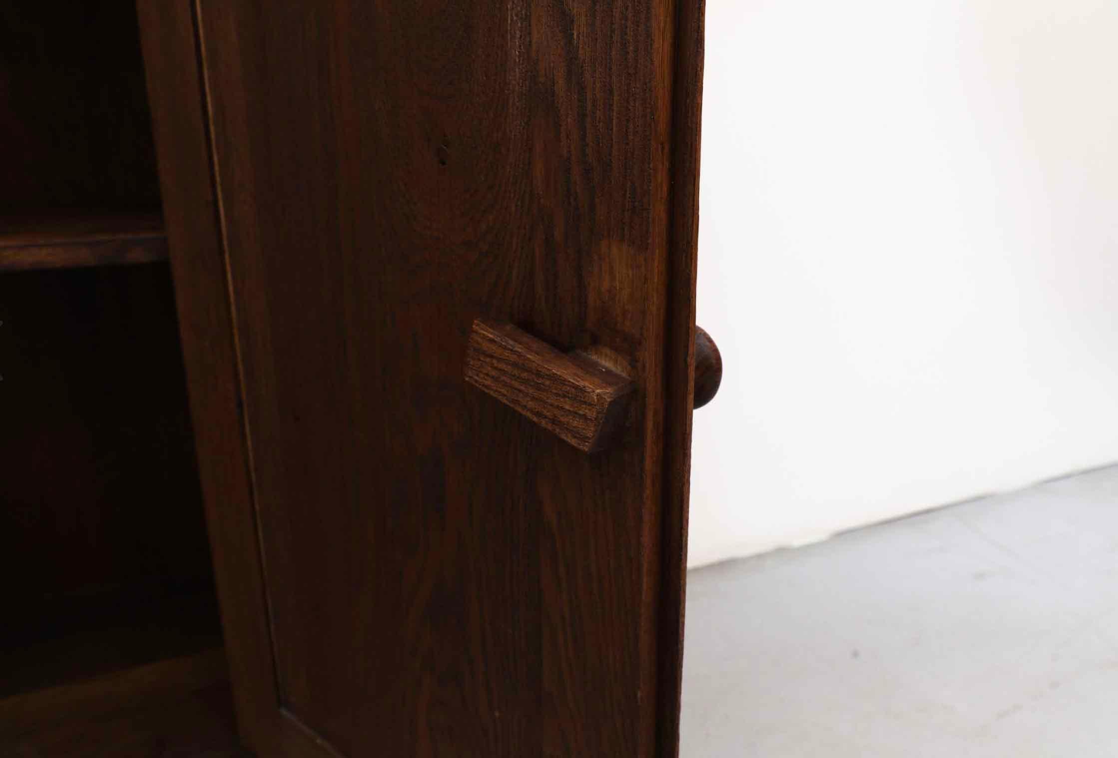 De Puydt: Brutalist Solid Oak Shelving with Lower Cupboard 6