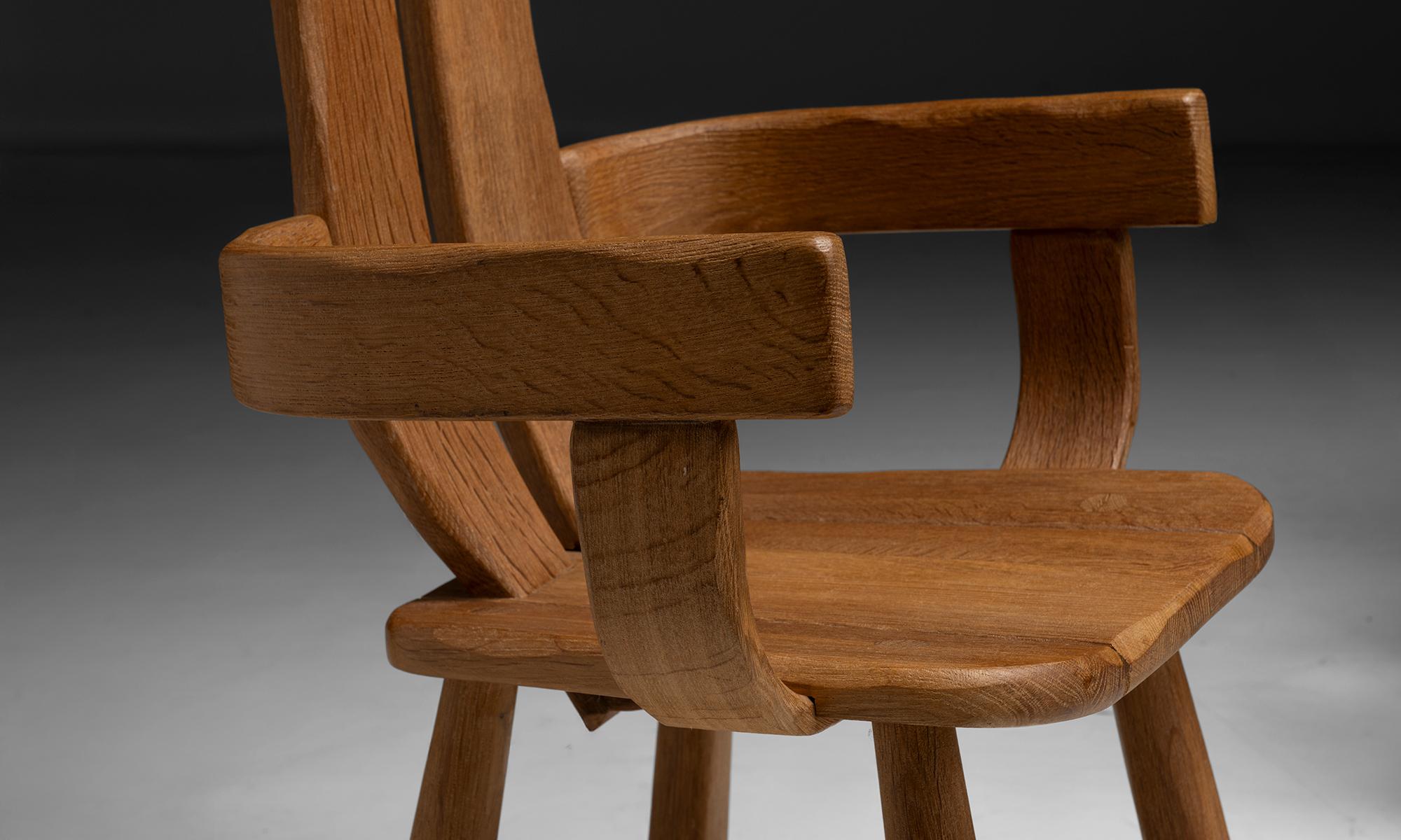 Brutalismo Sedie da pranzo De Puydt. Belgio, circa 1970 in vendita