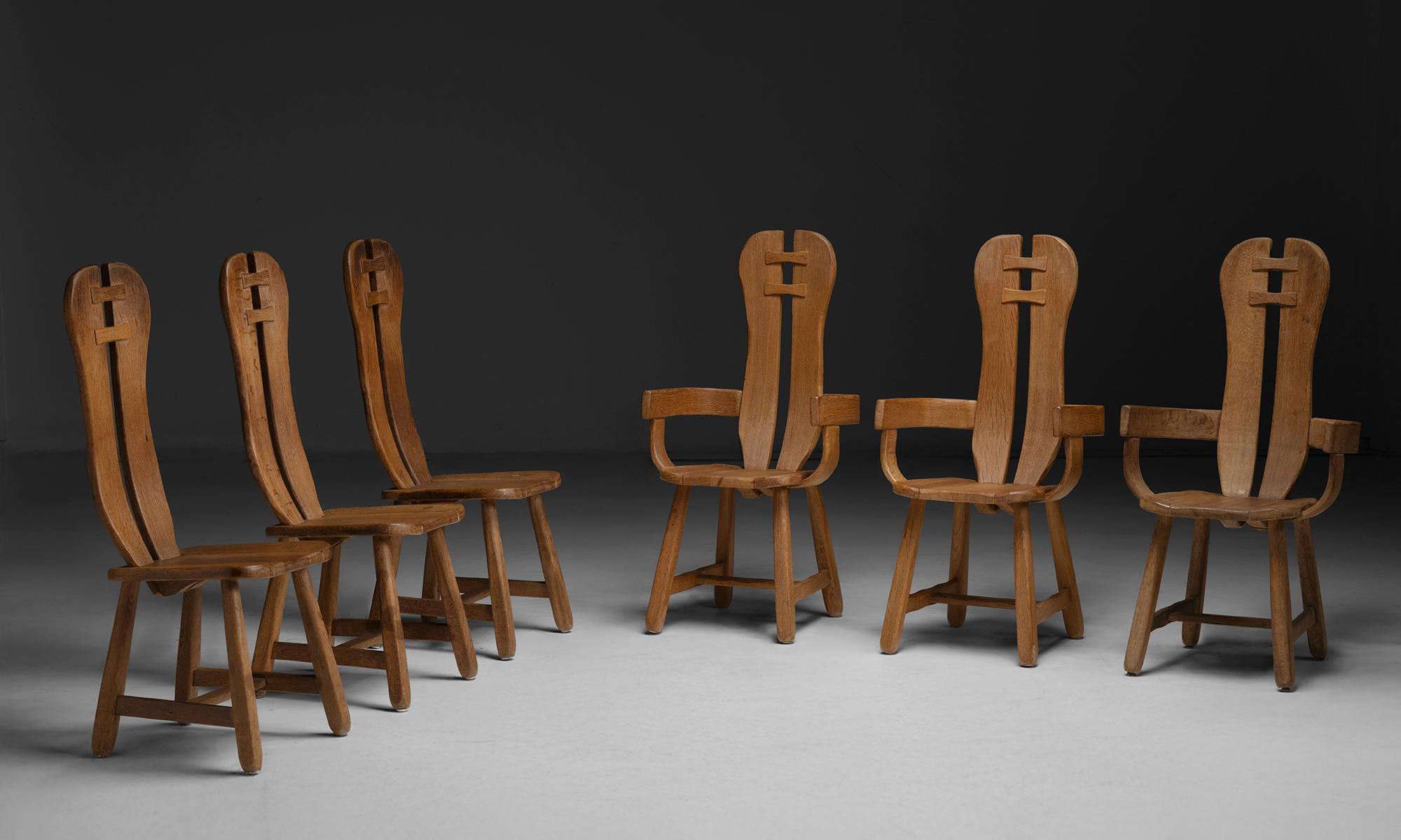 Sedie da pranzo De Puydt. Belgio, circa 1970 In condizioni buone in vendita a Culver City, CA