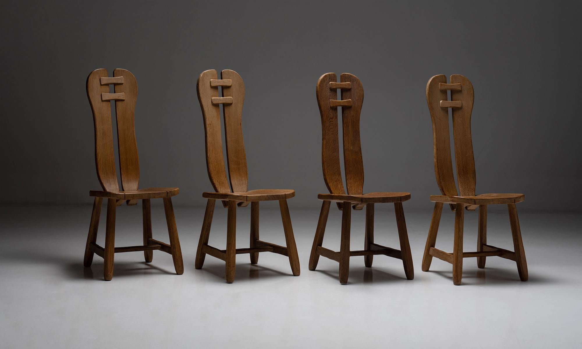 Joinery De Puydt Dining Chairs, Belgium, Circa 1970
