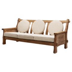 Vintage De Puydt Three-Seater Sofa with Upholstered Cushions, Belgium 1970s